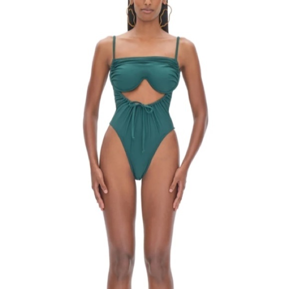 Andrea Iyamah NWT Swimsuit Tiaca One Piece Swimsuit Convertible Neckline Cutouts - Picture 6 of 8